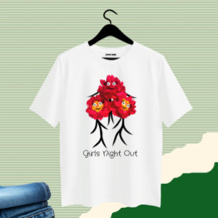 Camiseta Tres peonías