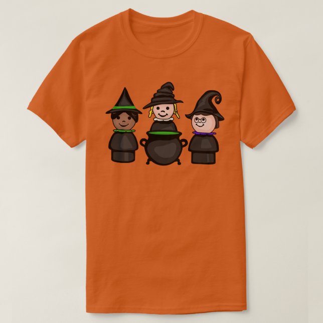 Camiseta Tres pequeñas brujas encantadoras (Diseño del anverso)