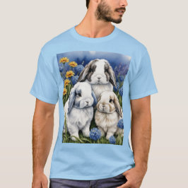Camiseta Tres pequeños conejos de conejo
