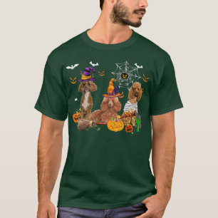 Camiseta Tres perros de cangrejo de bruja Halloween Mummy S