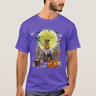 Camiseta Tres perros de Greyhound Dogs Witch Scary Mami Hal