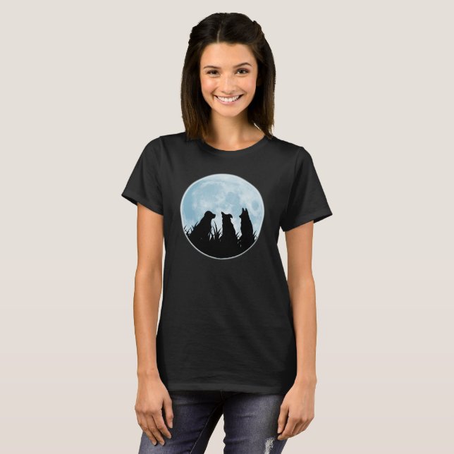 Camiseta Tres perros en la noche (Anverso completo)