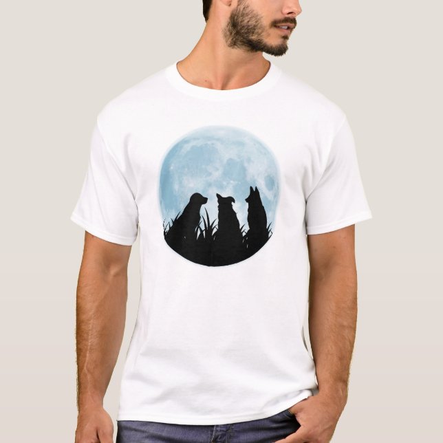 Camiseta Tres perros en la noche (Anverso)