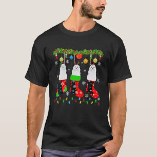 Camiseta Tres perros malteses en Navidad conmocionan gracio