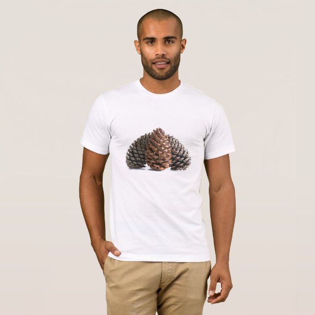 Camiseta Tres pinecones (Anverso completo)