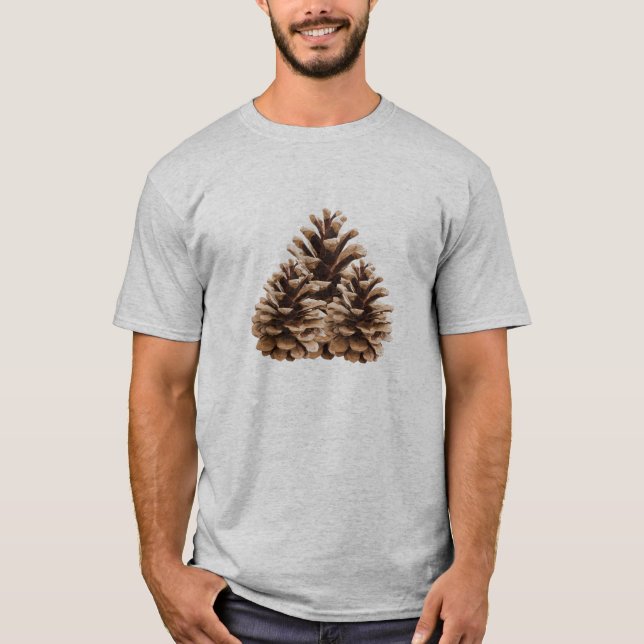 Camiseta Tres pinecones (Anverso)