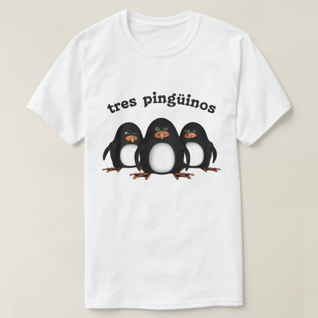 Camiseta Tres Pingüinos (Diseño del anverso)