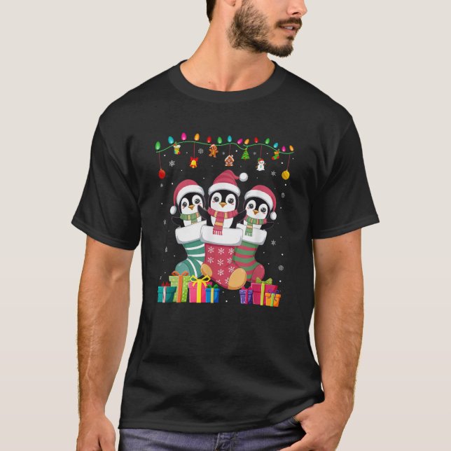 Camiseta Tres pingüinos en broma niños Chicas cómicos Crist (Anverso)