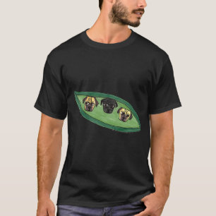 Camiseta Tres Pugs en una Vaina