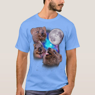 Camiseta Tres quokkas Howl en la Luna