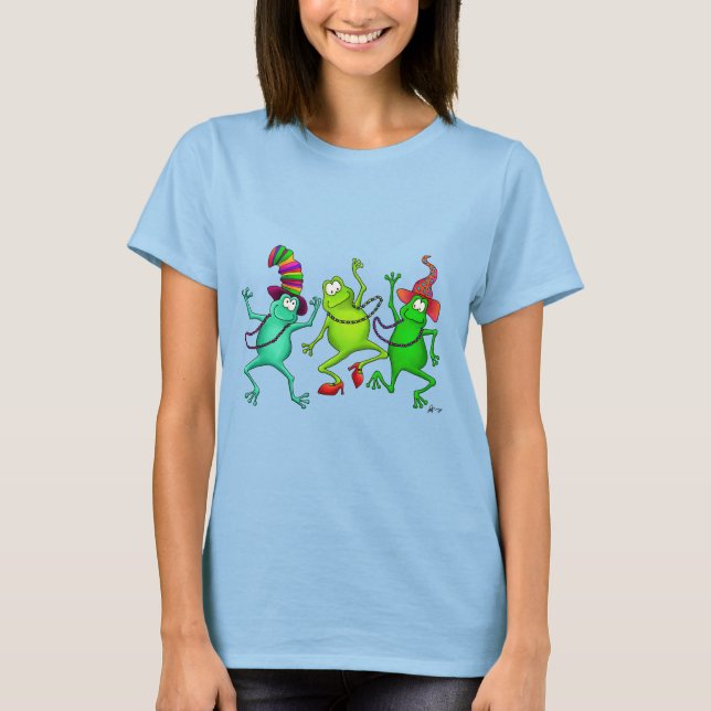 Camiseta Tres ranas bailarinas (Anverso)