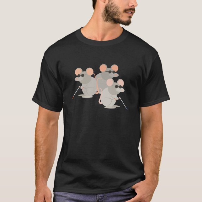Camiseta Tres ratones ciegos (Anverso)