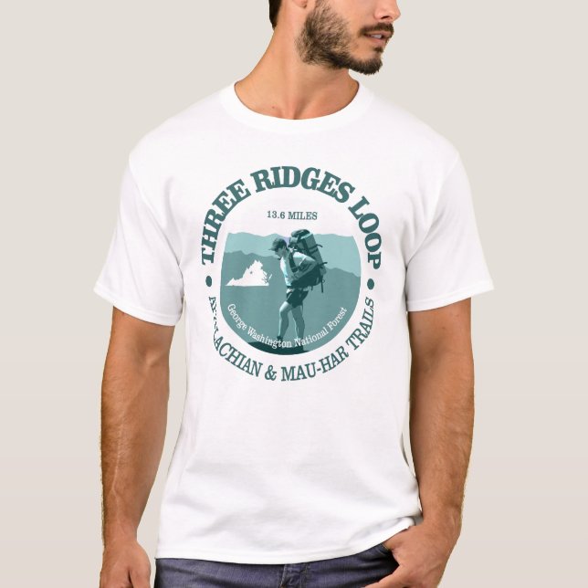 Camiseta Tres Ridges Loop Trail (Anverso)