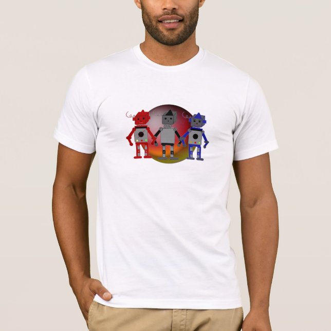 Camiseta Tres robots Guay (Anverso)