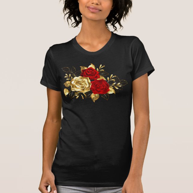 Camiseta Tres Rosas Joyas (Anverso)