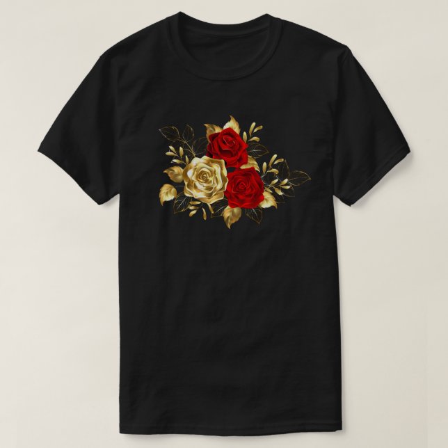 Camiseta Tres Rosas Joyas (Diseño del anverso)