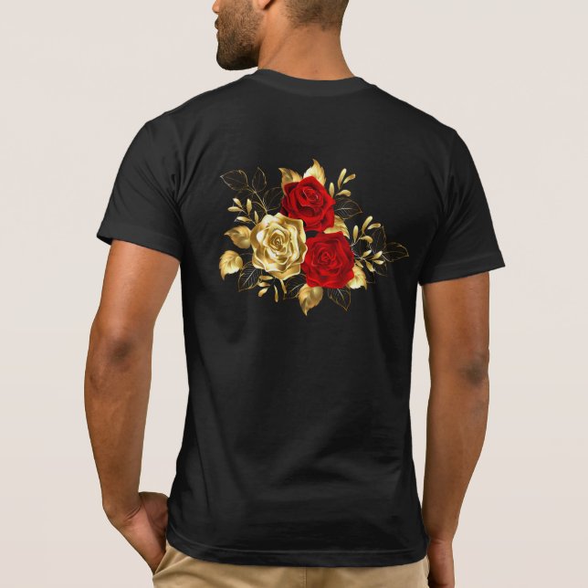 Camiseta Tres Rosas Joyas (Reverso)