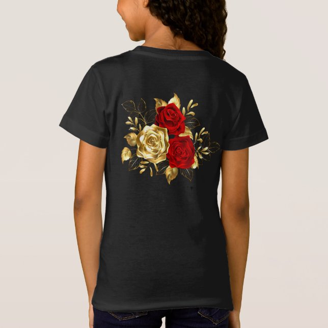 Camiseta Tres Rosas Joyas (Reverso)
