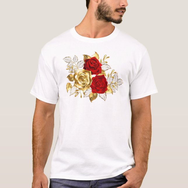 Camiseta Tres Rosas Joyas (Anverso)