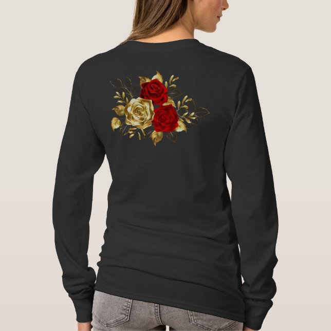 Camiseta Tres Rosas Joyas (Reverso)