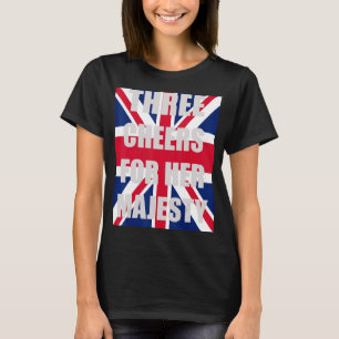 Camiseta Tres Saludos Para Su Majestad Unión Jack Anteceden