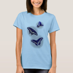 Camiseta Tres Swallowtail negro