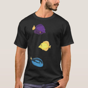 Camiseta Tres tipos de peces Tang - Dibujos animados