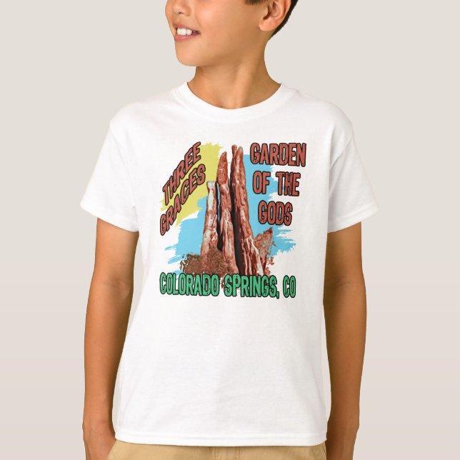 Camiseta Tres tolerancias, jardín de dioses (Anverso)