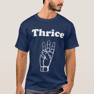 Camiseta Tres veces