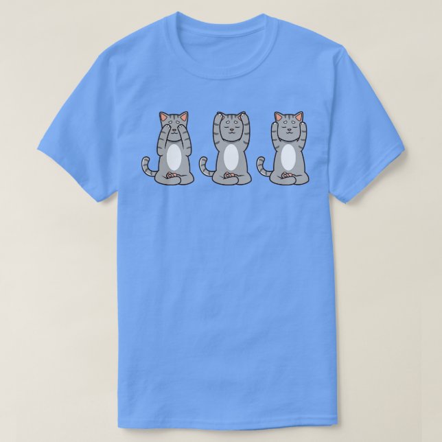 Camiseta Tres veces gato en Reiki (Diseño del anverso)