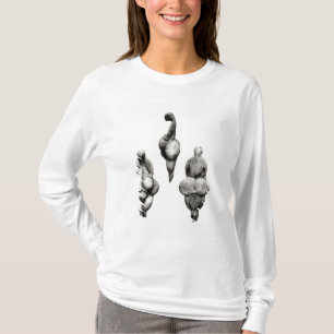 Camiseta Tres vistas de una figurilla de "Venus"