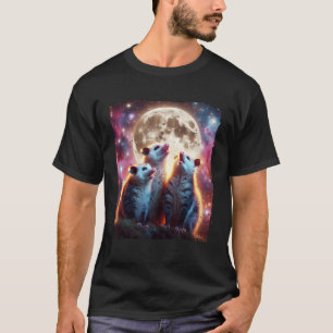 Camiseta Tres zarigüeyas aullando a la Mascota de la Galaxi