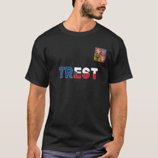 Camiseta Trest República Checa Bandera Del Corazón Cubierta