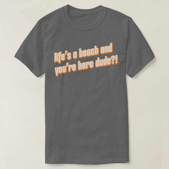 Camiseta Trevor Wallace vive en una playa (Diseño del anverso)