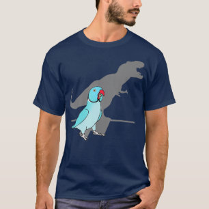 Camiseta Trex Blue Indian ringneck Mascota Birb memes Parro
