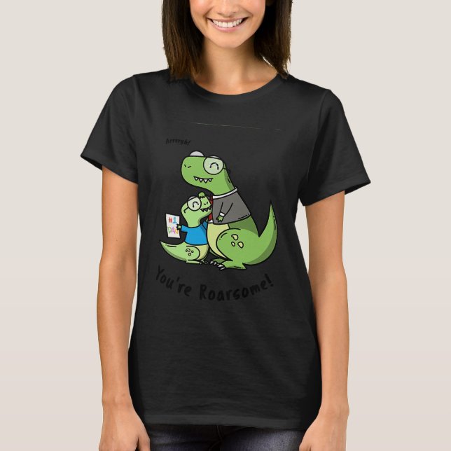 Camiseta Trex Daddy Child Dinosaur regalo sentimental para  (Anverso)