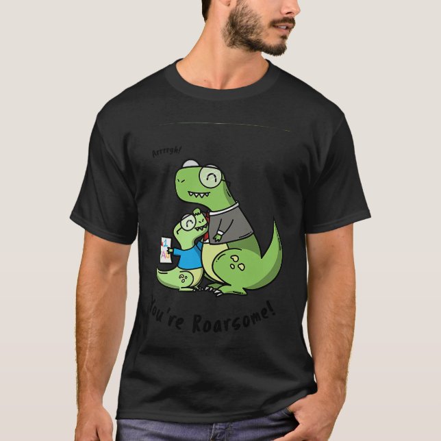 Camiseta Trex Daddy Child Dinosaur regalo sentimental para  (Anverso)