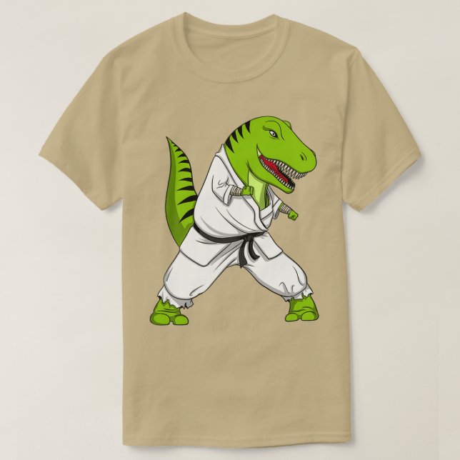 Camiseta TRex Dinosaur Karate (Diseño del anverso)