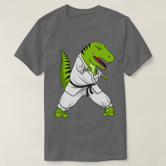 Camiseta TRex Dinosaur Karate (Diseño del anverso)