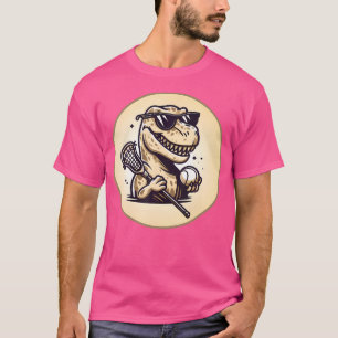 Camiseta Trex Dinosaur Lacrosse Funny Lax Player Goalie Kid