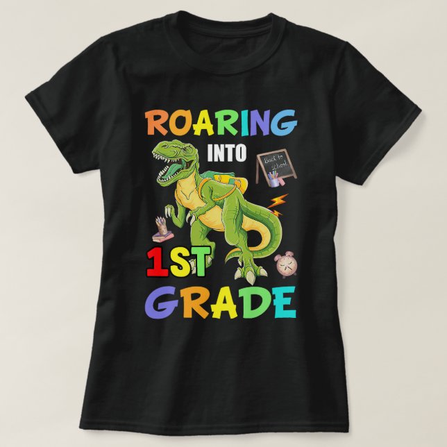 Camiseta TRex Dinosaur Stay Wild (Diseño del anverso)