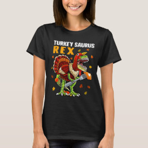 Camiseta TRex Dinosaur Turkey Saurus Chiste Funny Thanksgiv