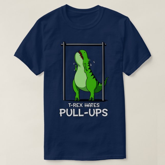 Camiseta TRex Hates PullUps (Diseño del anverso)