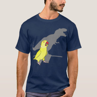 Camiseta Trex memes de Birb gritando cuello amarillo