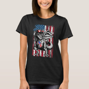 Camiseta Trex Popsicle Bandera Estadounidense 4 De Julio Di