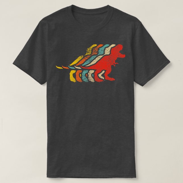 Camiseta Trex Retro Distress Gráfico con el estilo de los a (Diseño del anverso)
