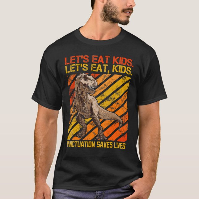 Camiseta Trex Retro Grammar Linguistic English Teacher (Anverso)