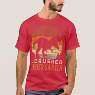 Camiseta Trex Silhouette Lo Aplasté El Retro De Kindergarte