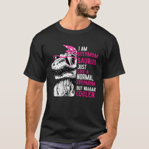 Camiseta TRex Stepmomsaurus Guay Dinosaurio Rosa StepMom