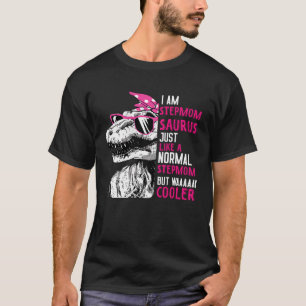 Camiseta TRex Stepmomsaurus Guay Dinosaurio Rosa StepMom